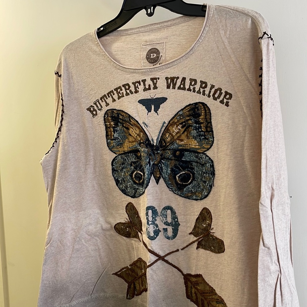 Double D Ranch Long Sleeve T-Shirt with Embroidery